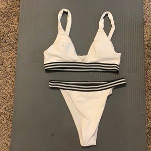 Triangle top, high waist bottom. Sporty, padded. BOGO on ALL ITEMS